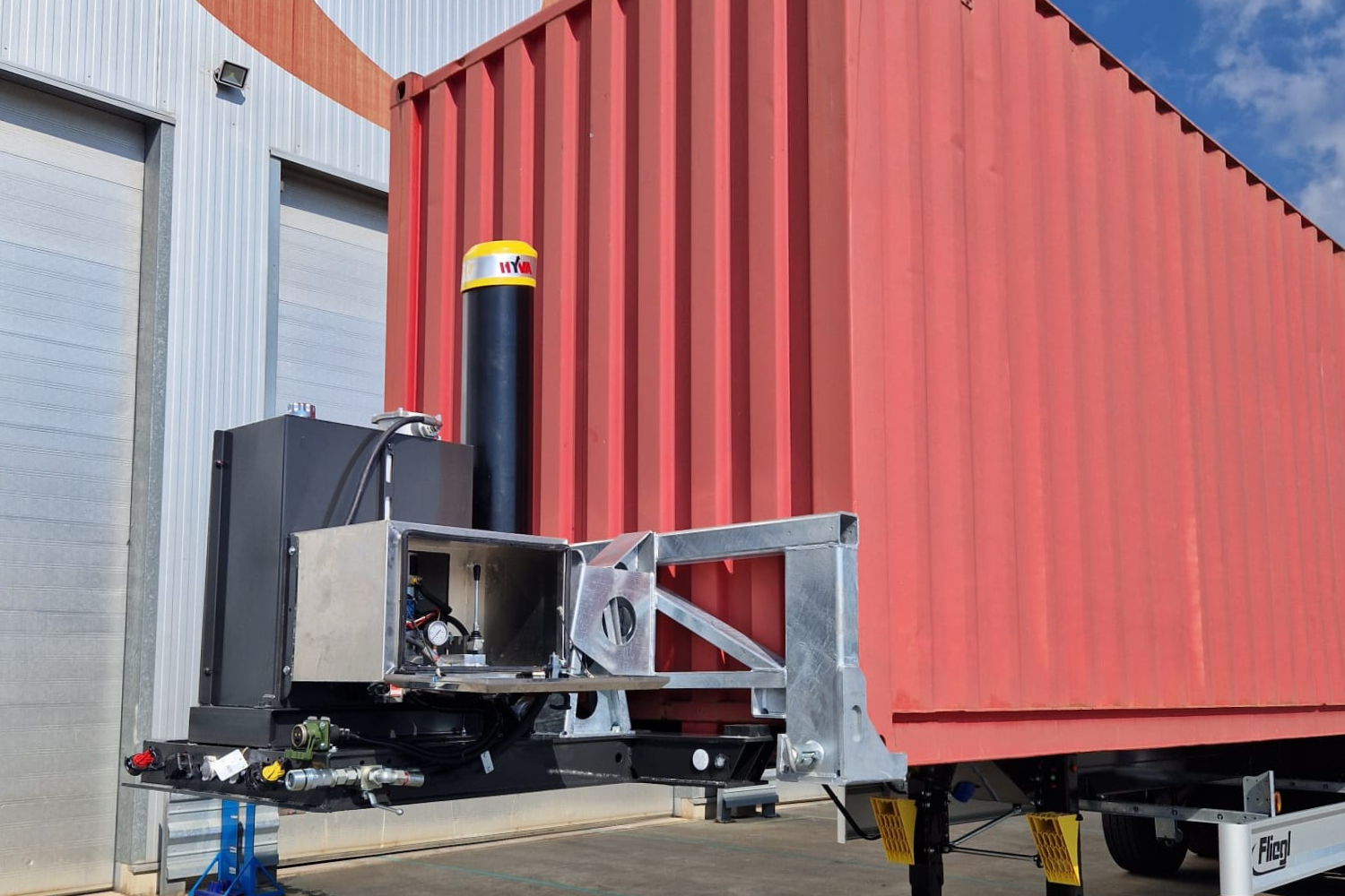 Fliegl High Cube Kippchassis SDS 380 Gooseneck