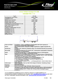Datenblatt Tieflade Anhänger