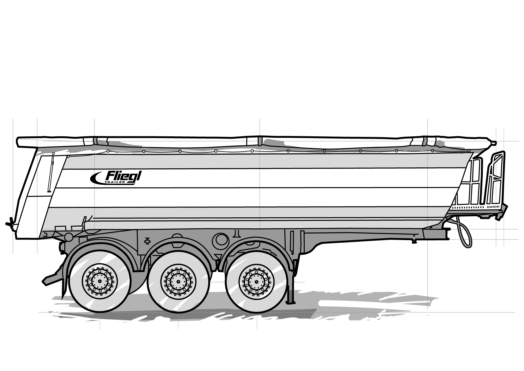 Sattelkipper von Fliegl